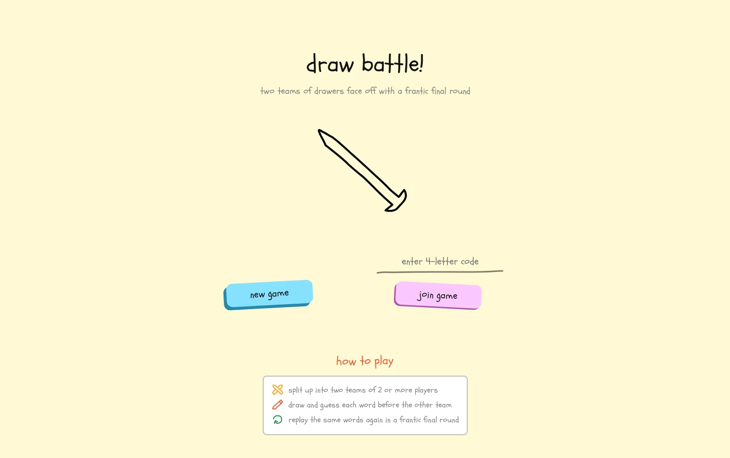 Draw Battle! 页面快照